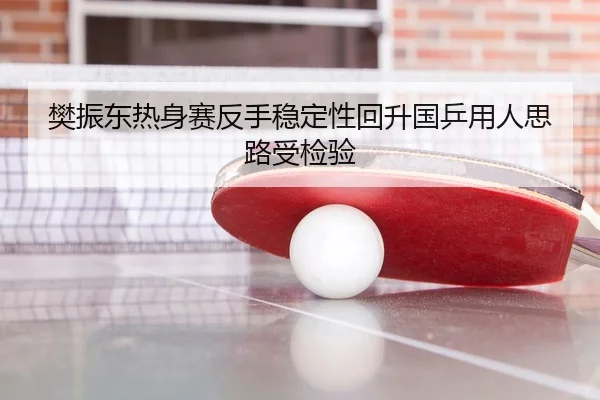 樊振东热身赛反手稳定性回升国乒用人思路受检验