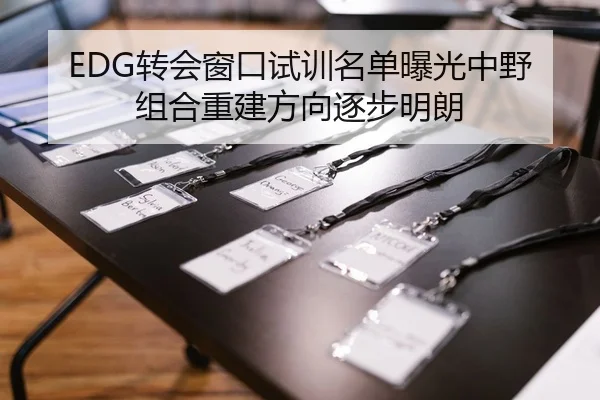 EDG转会窗口试训名单曝光中野组合重建方向逐步明朗